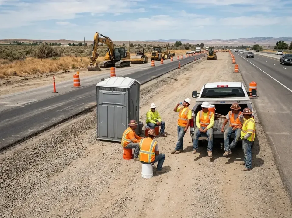 highway-road-construction-crew-007 — frequently asked questions, Porta Potty and Restroom Rentals in Mandan, ND